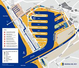 Marina del Rey Tourist Map