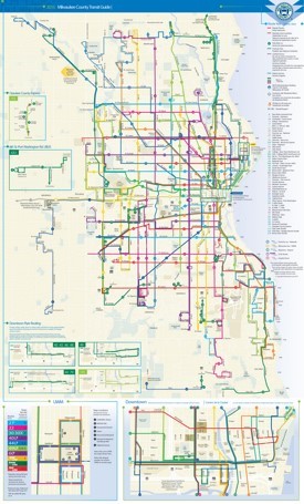 Milwaukee transport map