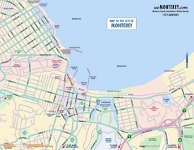 Monterey city center map