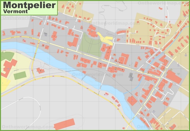 Montpelier downtown map