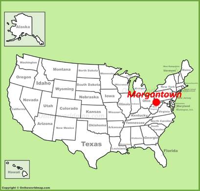 Morgantown Location Map