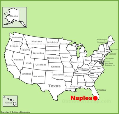 Naples Location Map