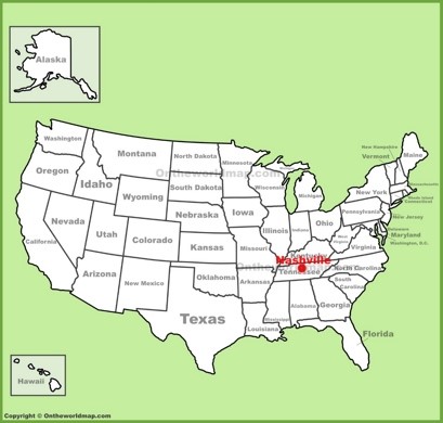 Nashville Location Map