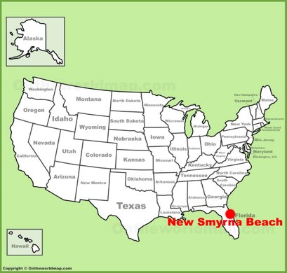 New Smyrna Beach Location Map