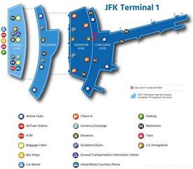 JFK Airport Terminal 1 Map