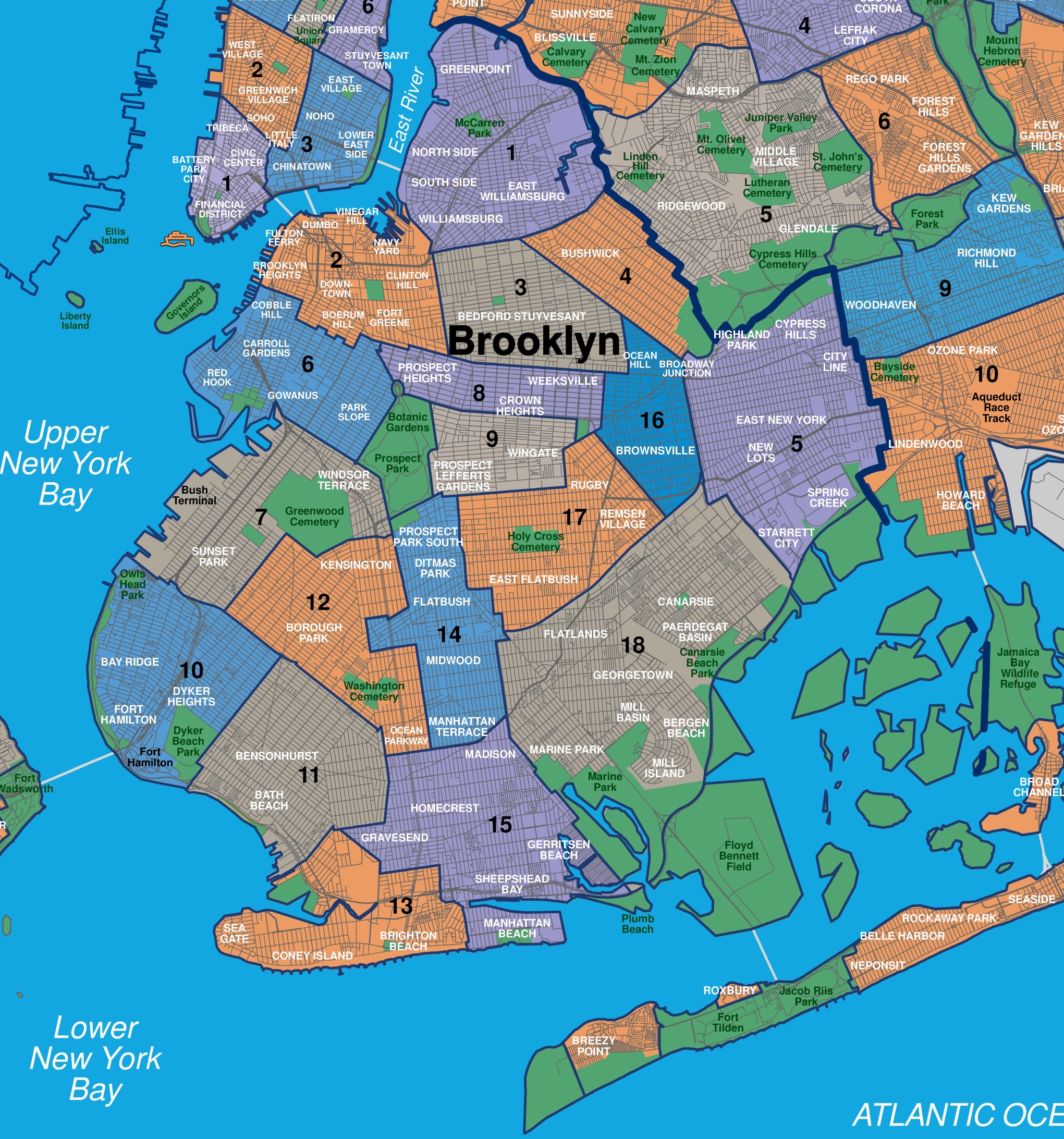 Map New York Brooklyn