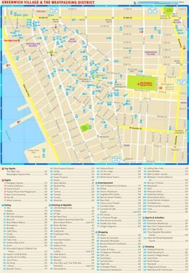 Map of Greenwich Village and Meatpacking District