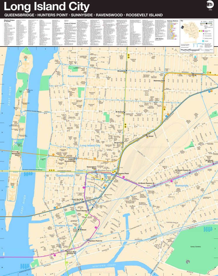 Map of Long Island City