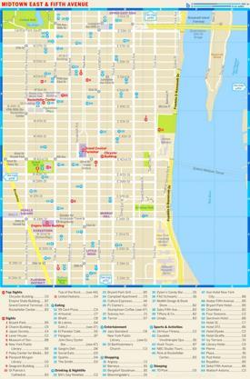 Map of Midtown East and Fifth Avenue‎