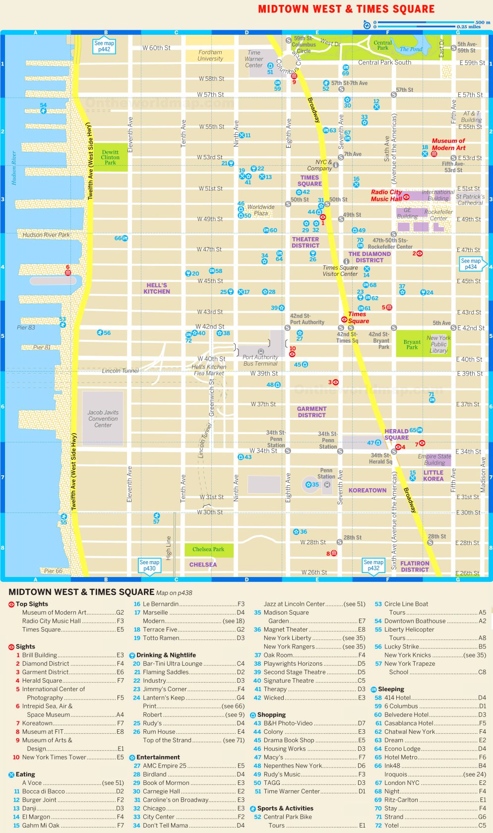 Printable Times Square Map