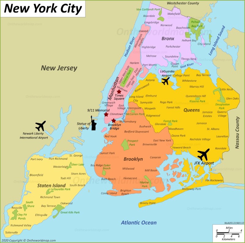 New York City Map Nyc Maps Of Manhattan Brooklyn Queens Bronx