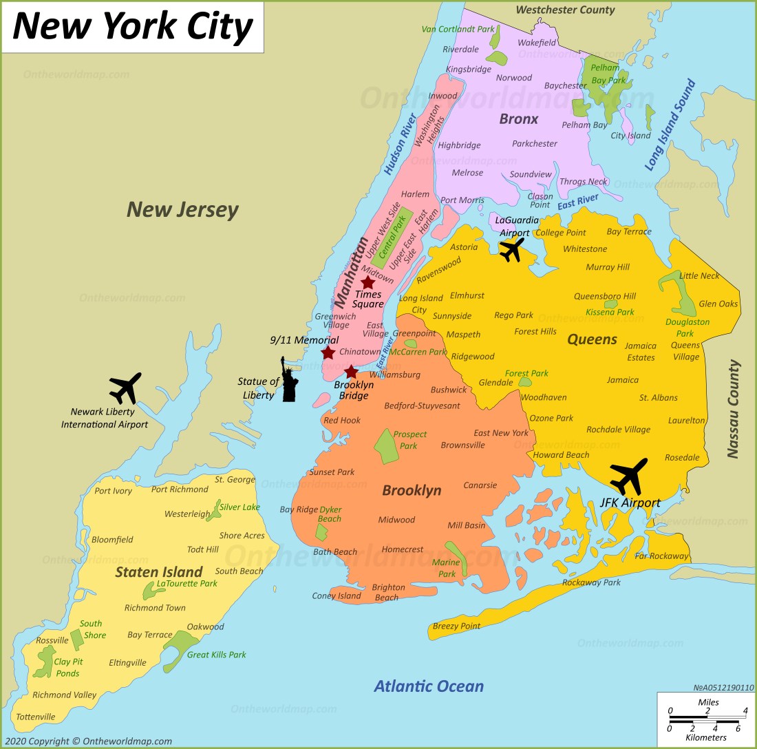 show me a map of new york New York City Map Nyc Maps Of Manhattan Brooklyn Queens show me a map of new york