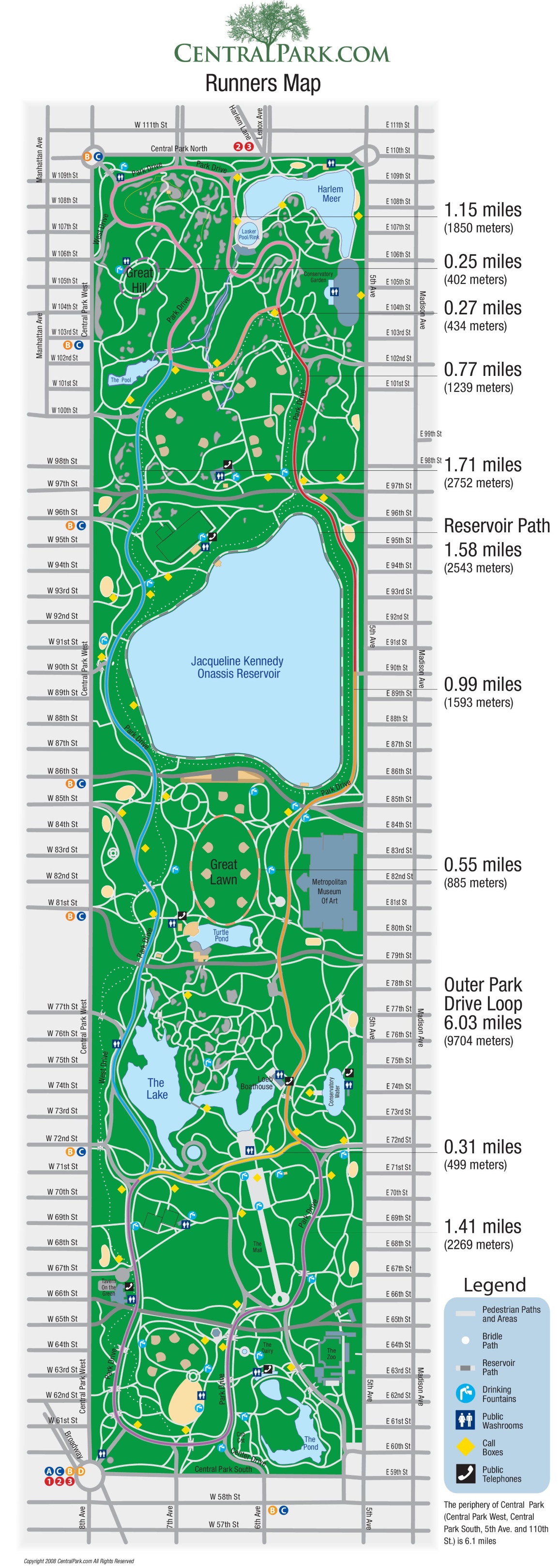 Manhattan Central Park New York Map Minimalistisches Interieur