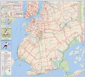 New York City cycling map