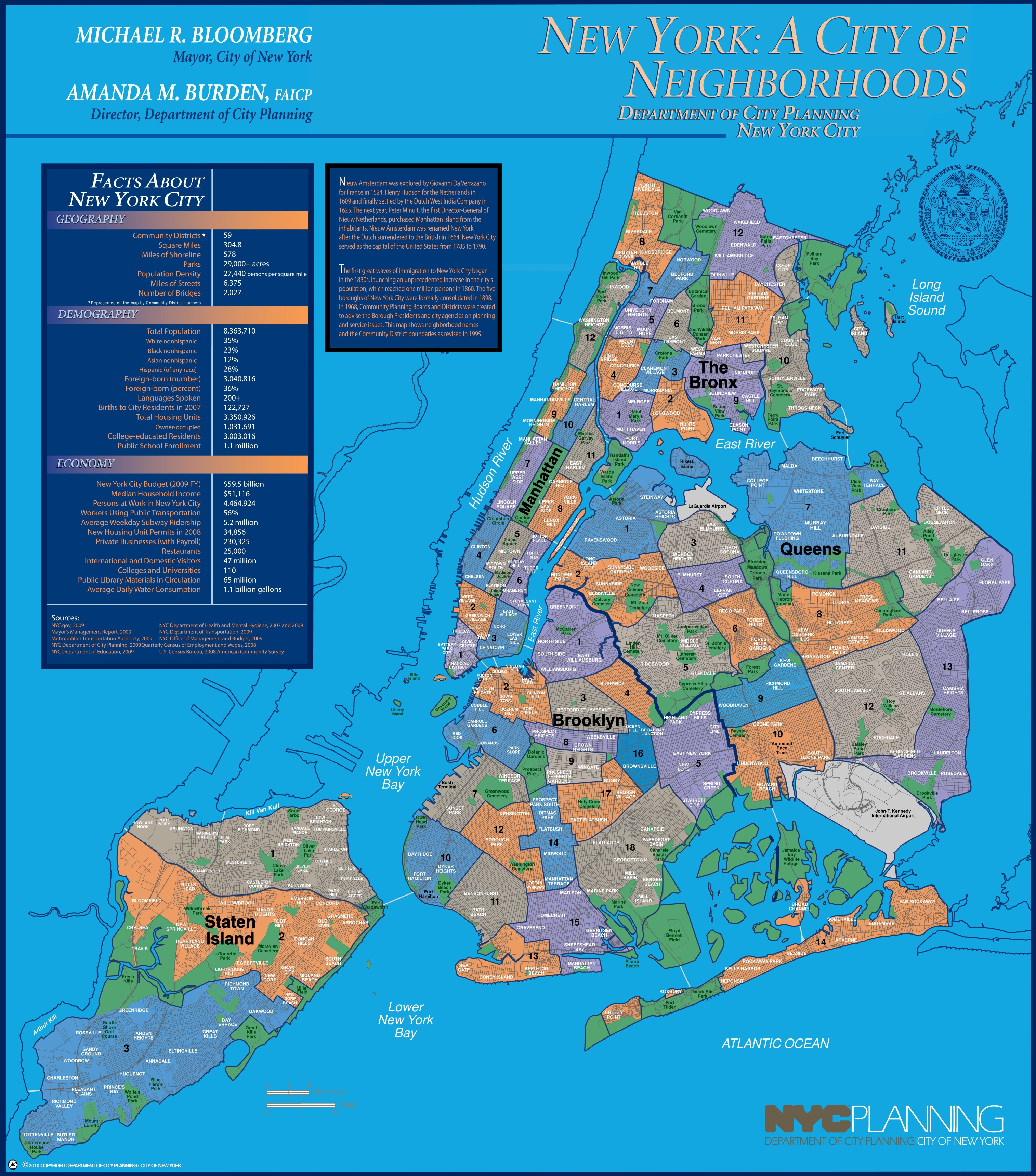 neighborhood map of new york city New York City Neighborhoods Map neighborhood map of new york city