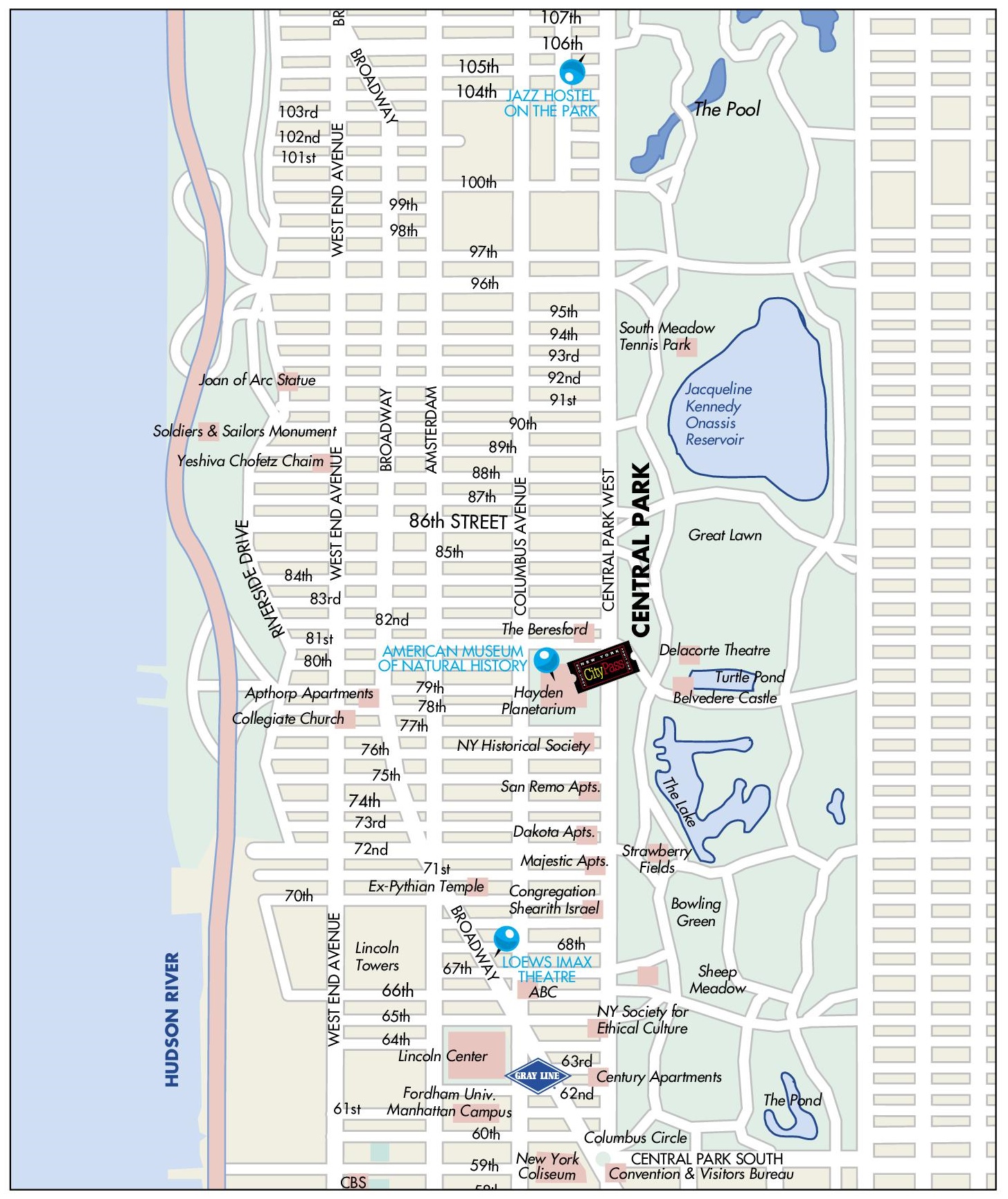 upper west side new york map Upper West Side Map upper west side new york map