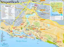 Newport Beach Sightseeing Map