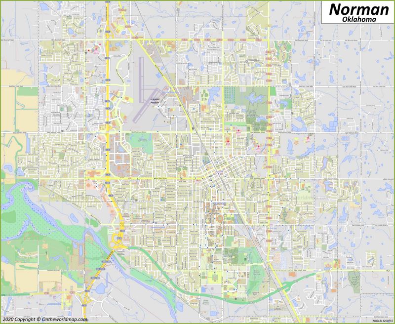 Map of Norman