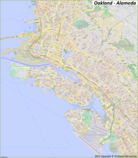 Oakland - Alameda Map