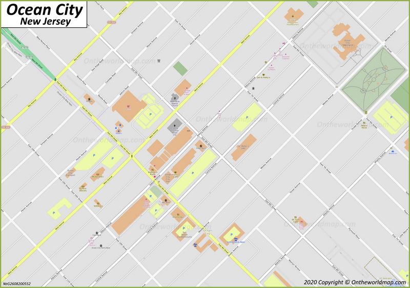 Ocean City Downtown Map