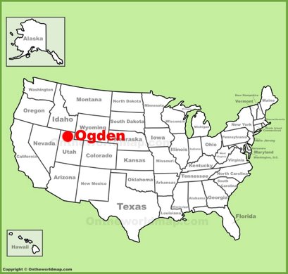 Ogden Location Map