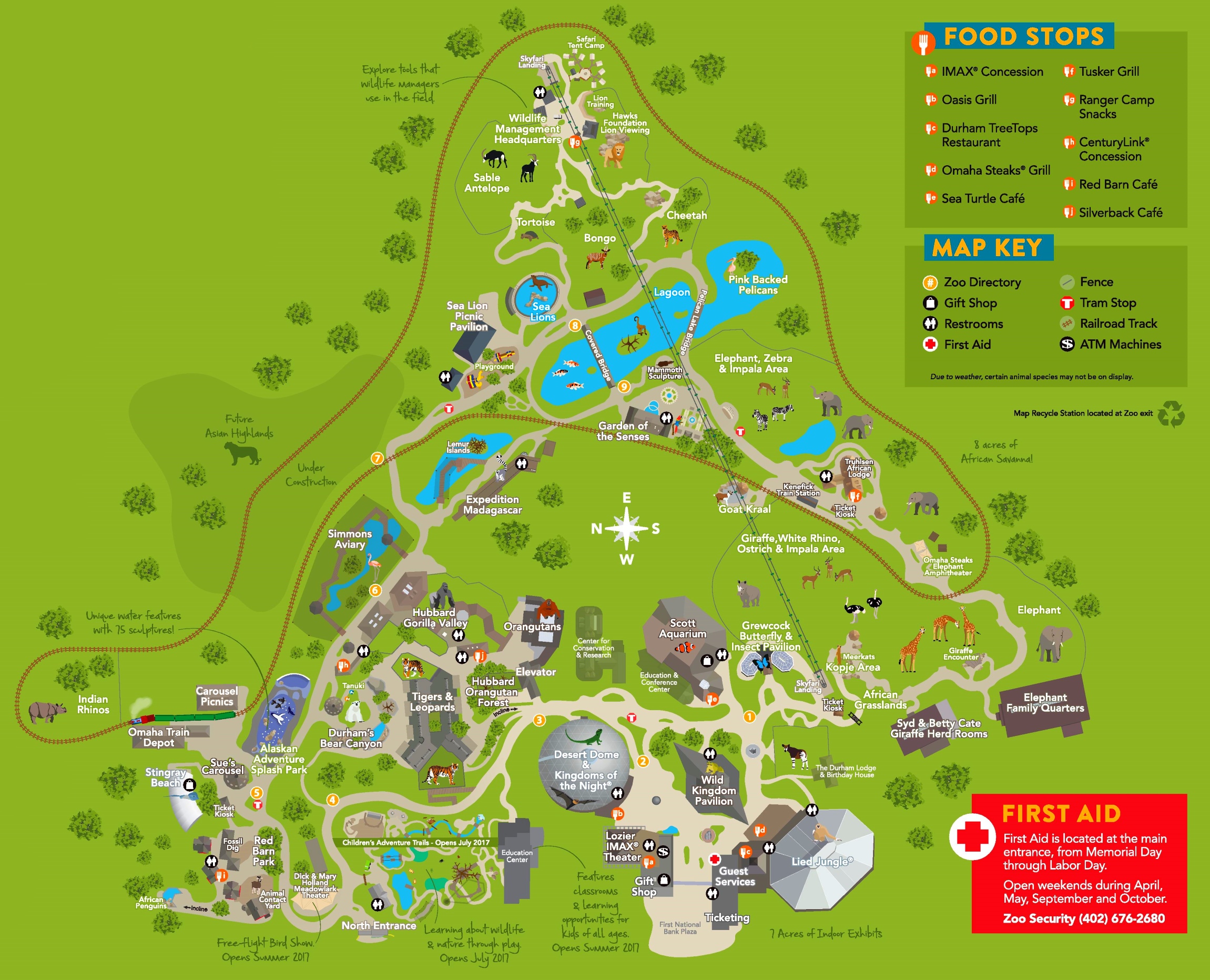 Omaha Zoo Map