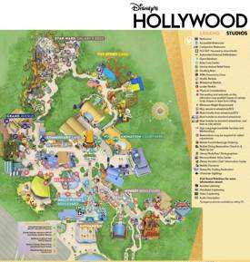 Disney's Hollywood Studios Map