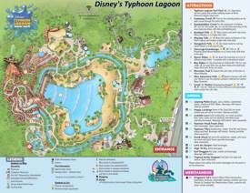 Disney's Typhoon Lagoon Map
