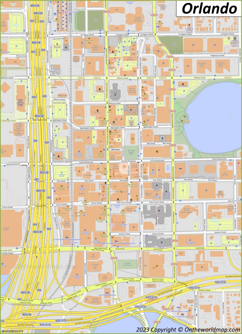 Downtown Orlando Map