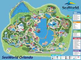 SeaWorld Orlando Map