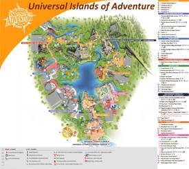 Universal Islands of Adventure Map