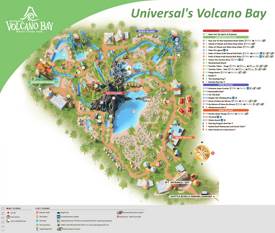 Universal's Volcano Bay Map