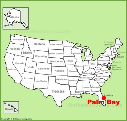 Palm Bay Location Map