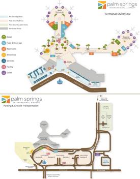 Palm Springs International Airport Map