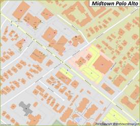 Palo Alto Midtown Map