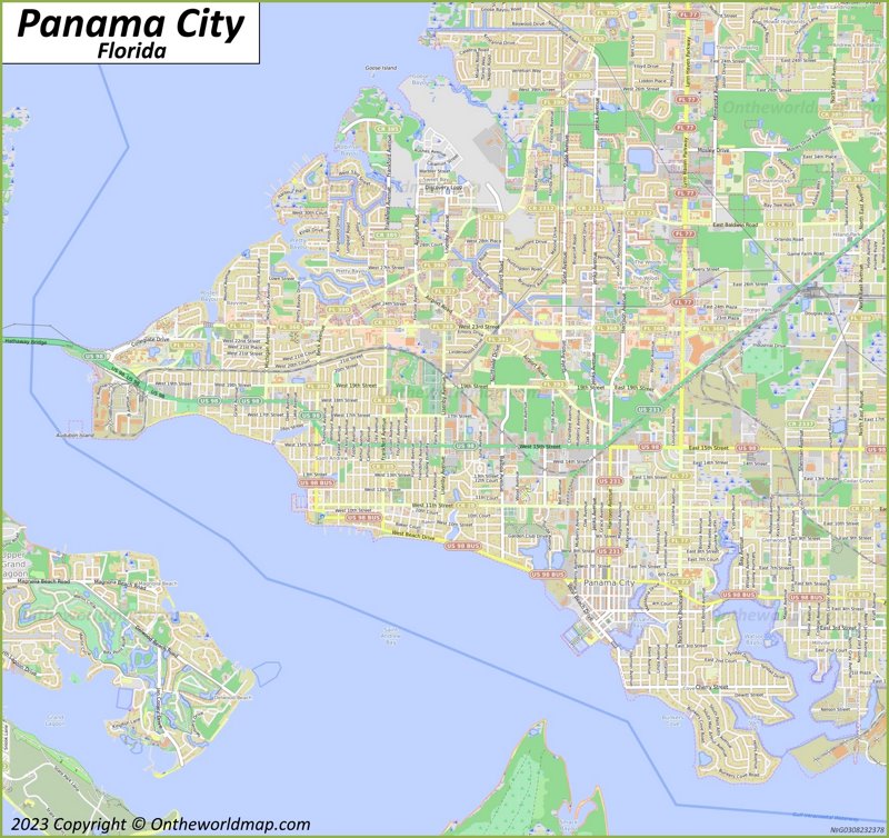 Map of Panama City