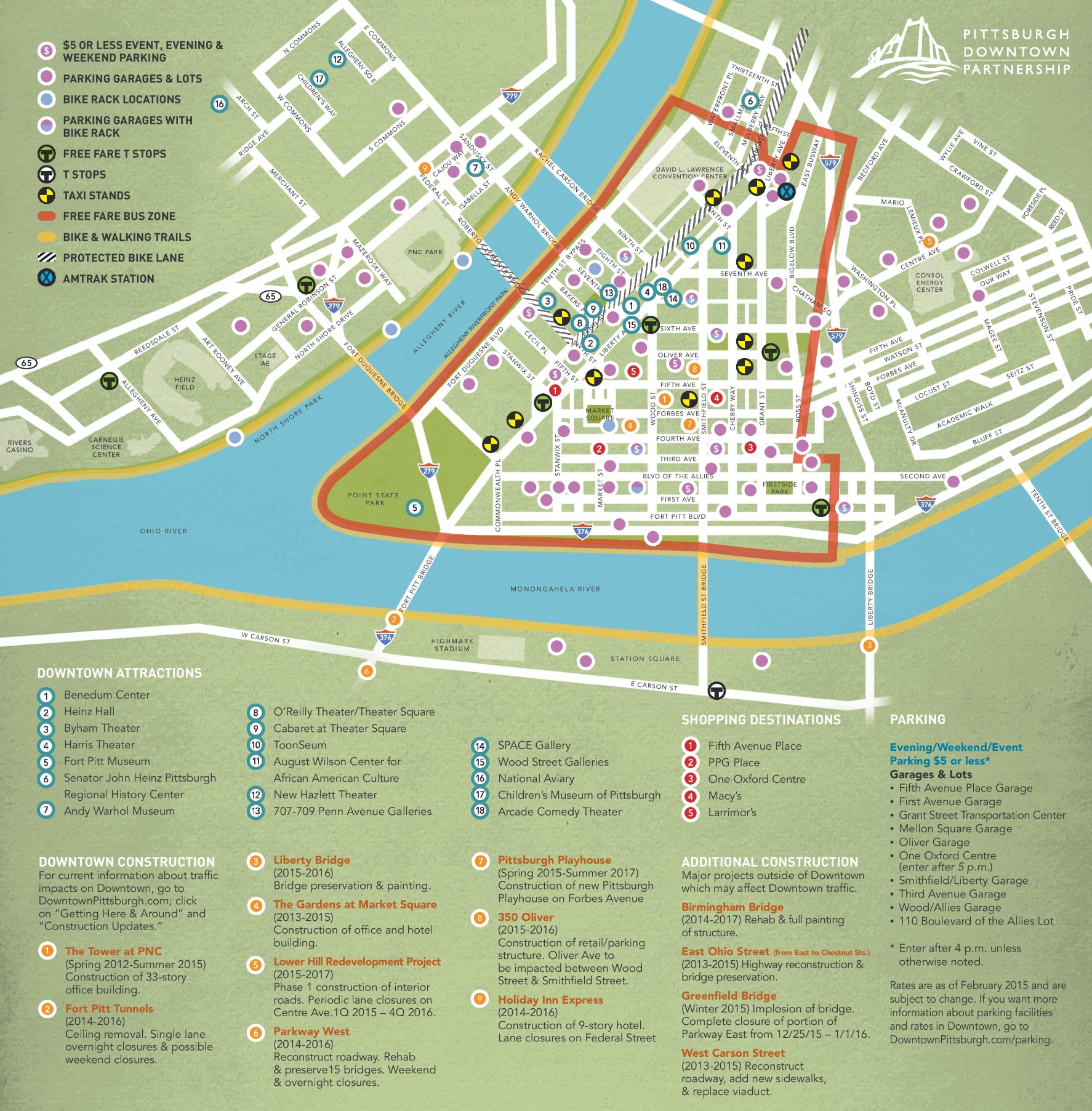 Map Of Downtown Pittsburgh Campus Map