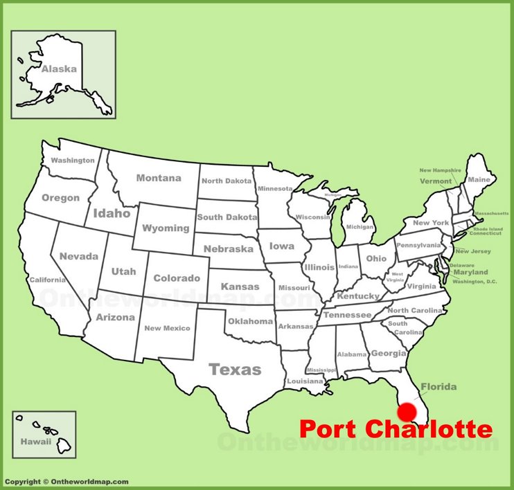 Port Charlotte location on the U.S. Map