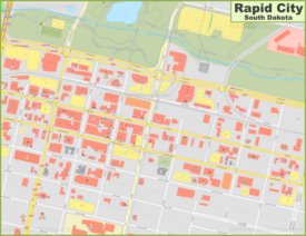 Rapid City downtown map