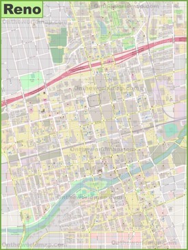 Reno downtown map