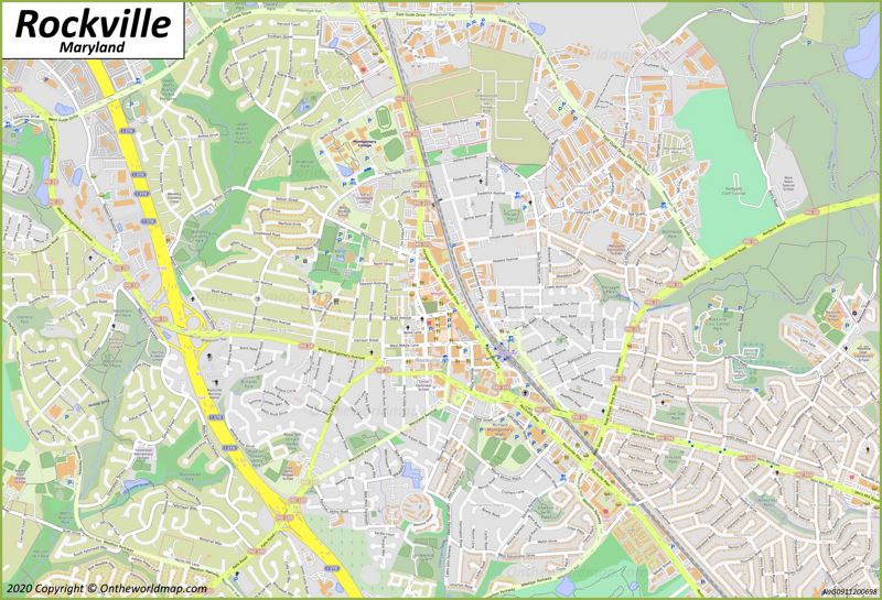 Map of Rockville