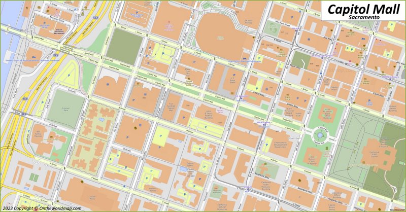 Capitol Mall Map