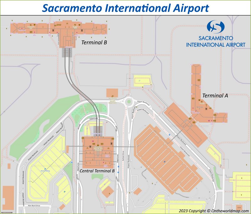 Sacramento International Airport Map