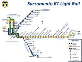 Sacramento Light Rail Map