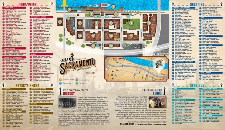 Sacramento old town map