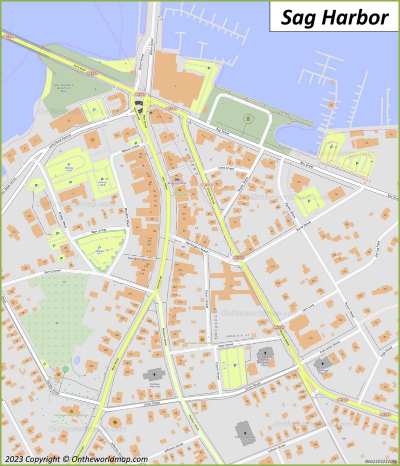 Downtown Sag Harbor Map