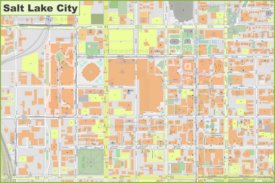 Salt Lake City downtown map