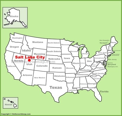 Salt Lake City Location Map