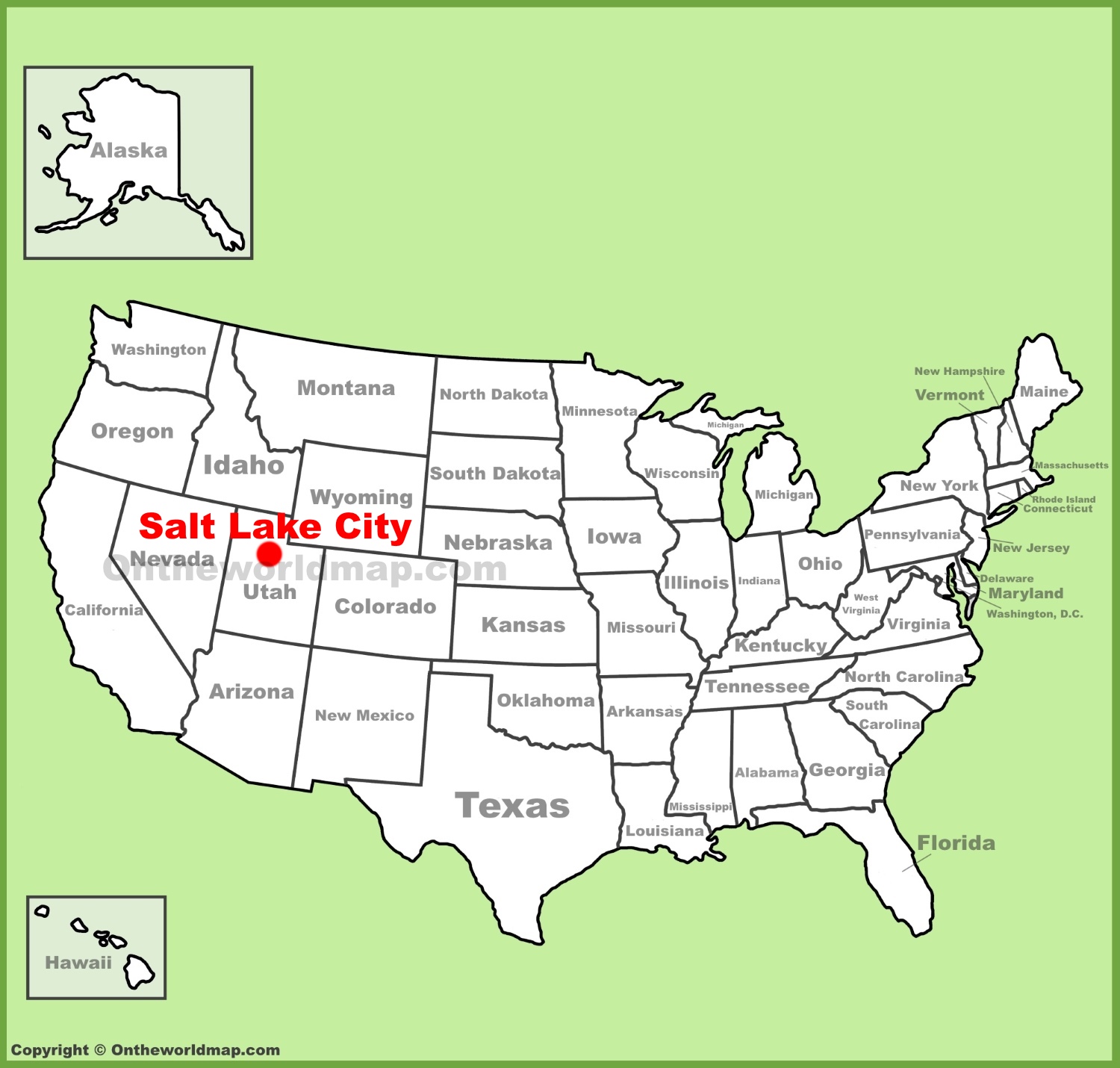 salt lake city on us map Salt Lake City Location On The U S Map salt lake city on us map