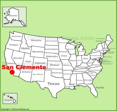 San Clemente Location Map
